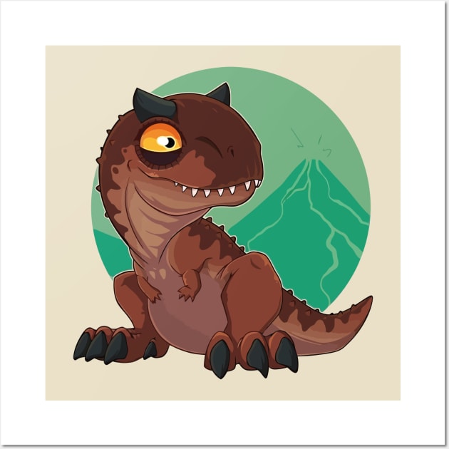 Adventurous Dino: A Stroll Through Prehistory Wall Art by WorldDinosaurs